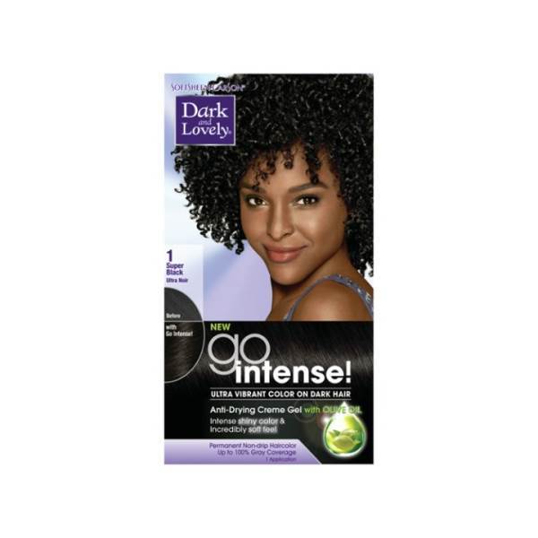 DARK & LOVELY GO INTENSE SUPER BLACK 1
