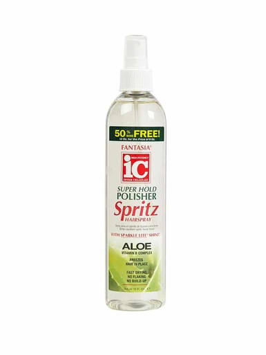 FANTASIA I.C SPRITZ HAIR POLISHER SPRAY 10 OZ SUPER HOLD