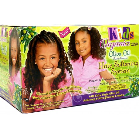 AFRICA'S BEST KIDS OLIVE OIL   HAIR SOFTENING KIT