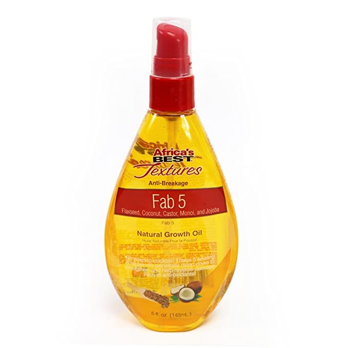 AFRICA'S BEST TEXTURES GROWTH  OIL FAB 5  5 OZ (DL/6)