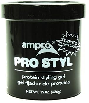AMPRO PROTEIN GEL 15 oz BLACK  SUPER HOLD