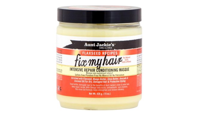 AUNT JACKIE'S FLAXSEED FIX MY  HAIR CONDITION.MASQUE 15 OZ