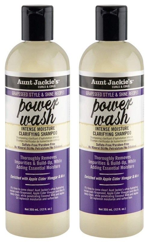 AUNT JACKIE'S GRAPESEED POWER  WASH SHAMPOO 12 OZ (CS/6)