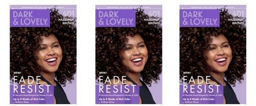 DARK & LOVELY FADE RESIST COLOR#401 HAZELNUT BROWN           *