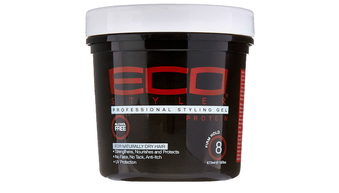 ECOSTYLE STYLING GEL PROTEIN   BLACK/RED 16 OZ (CS/6)        *