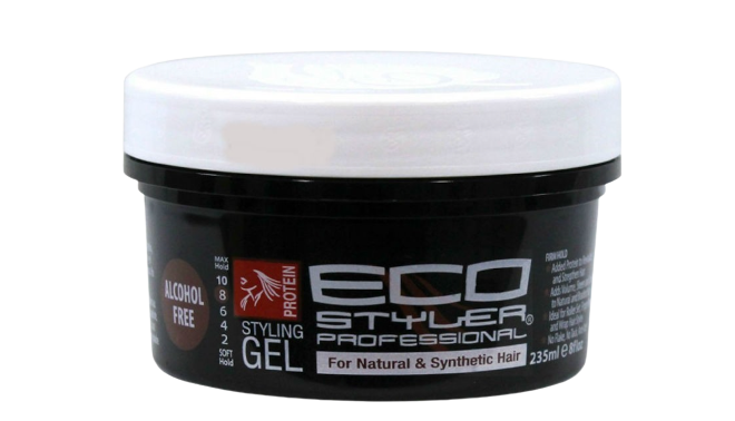 ECOSTYLE STYLING GEL PROTEIN   BLACK/RED 8 OZ (CS/24)        *