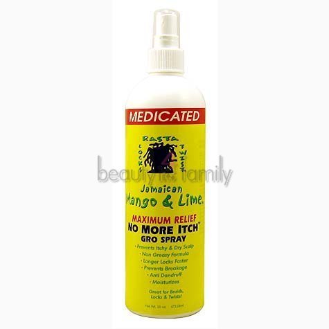 JAMAICAN MANGO & LIME NO MORE  ITCH SPRAY 16 OZ MAXIMUM (CS/6)