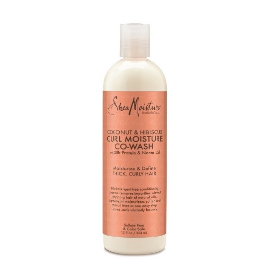 SHEA MOISTURE COCONUT &HIBISCUSCURL MOISTURE COWASH12oz(DL/3)*