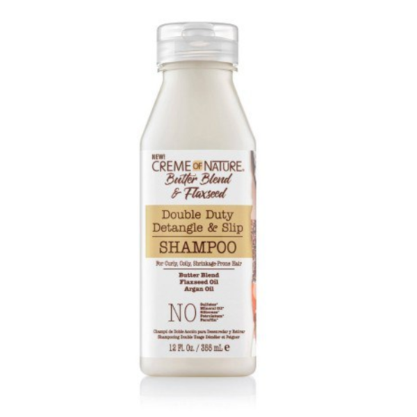 CREME OF NATURE SHAMPOO Butter Blend, Argan Oil , Flaxseed Oil