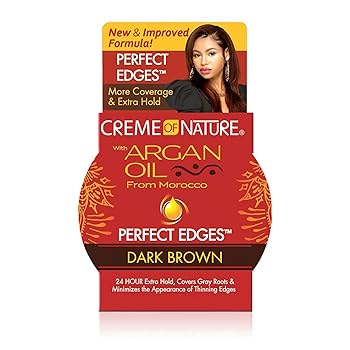 [075724475069] CREME OF NATURE ARGAN OIL PEFECT EDGES Dark Brown