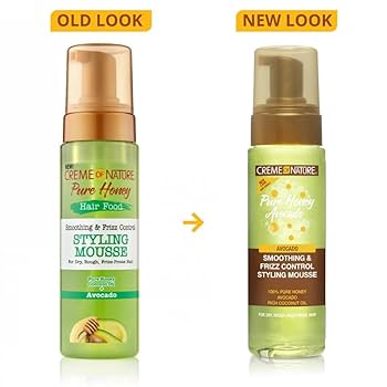 [RR00635] CREME OF NATURE PURE HONEY STYLING MOUSSE AVOCADO 207 ML