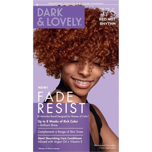 [072790003769] DARK & LOVELY RED HOT RHYTHM 376 FADE RESIST