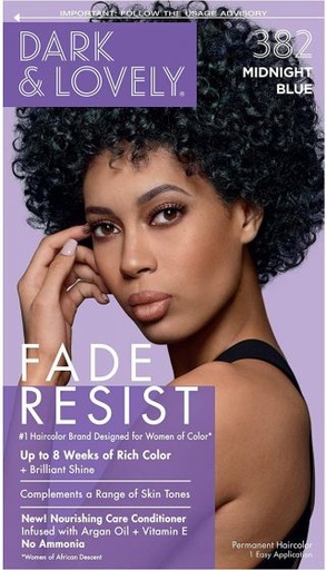 [072790003820] DARK & LOVELY MIDNIGHT BLUE 382 FADE RESIST NO AMMONIAQUE
