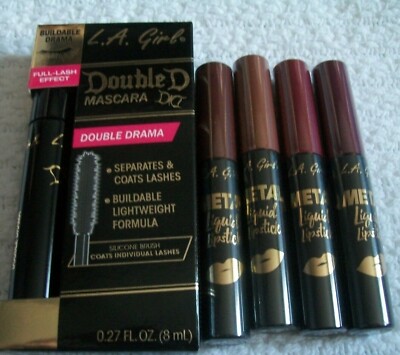 [081555226473] L.A GIRL DOUBLE MASCARA BLACK