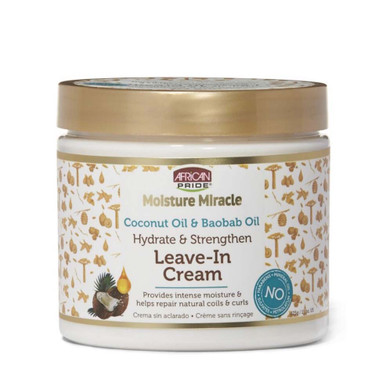 [AP15715] AFRICAN PRIDE MOISTURE MIRACLE LEAVE-IN COND. CREAM 15oz CS/6