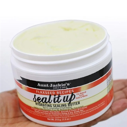[08567308] AUNT JACKIE'S FLAXSEED SEAL IT UP HYDRATING BUTTER 7 OZ