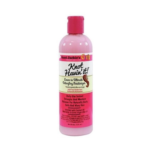 [08566612] AUNT JACKIE'S KIDS KNOT HAVING IT LEAVE-IN DETANG.12 OZ(CS/6)