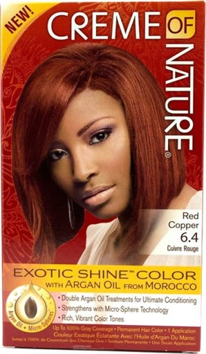 [075724232723] CREME OF NATURE ARGAN GEL WOMENHAIR COLOR #6.4 RED COPPER