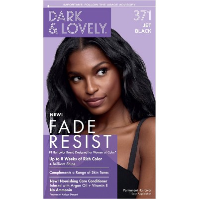 [CR371] DARK & LOVELY FADE RESIST COLOR#371 JET BLACK                *
