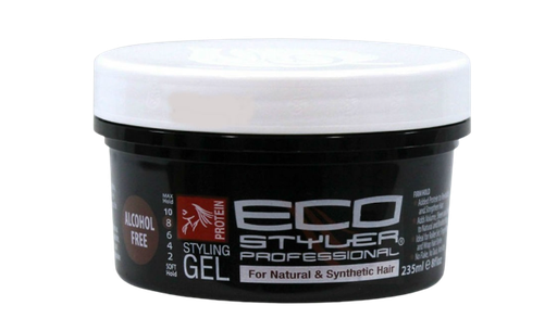 [05800106] ECOSTYLE STYLING GEL PROTEIN   BLACK/RED 8 OZ (CS/24)        *