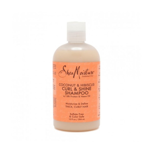 [05929020] SHEA MOISTURE COCONUT &HIBISCUSCURL & SHINE SHAMPOO13oz(cs/4)*