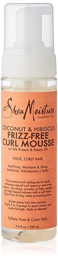 [05929061] SHEA MOISTURE COCONUT &HIBISCUSFRIZZ FREE MOUSSE 7.5oz (DL/3)*