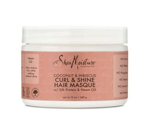 [05929108] SHEA MOISTURE COCONUT &HIBISCUSCURL&SHINE HAIR MASQ12oz(DL/3)*